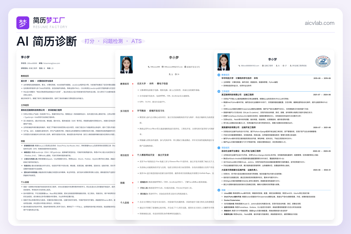 AI简历诊断